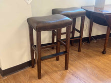 Pottery Barn Pair of 'Manchester' Bar Stools