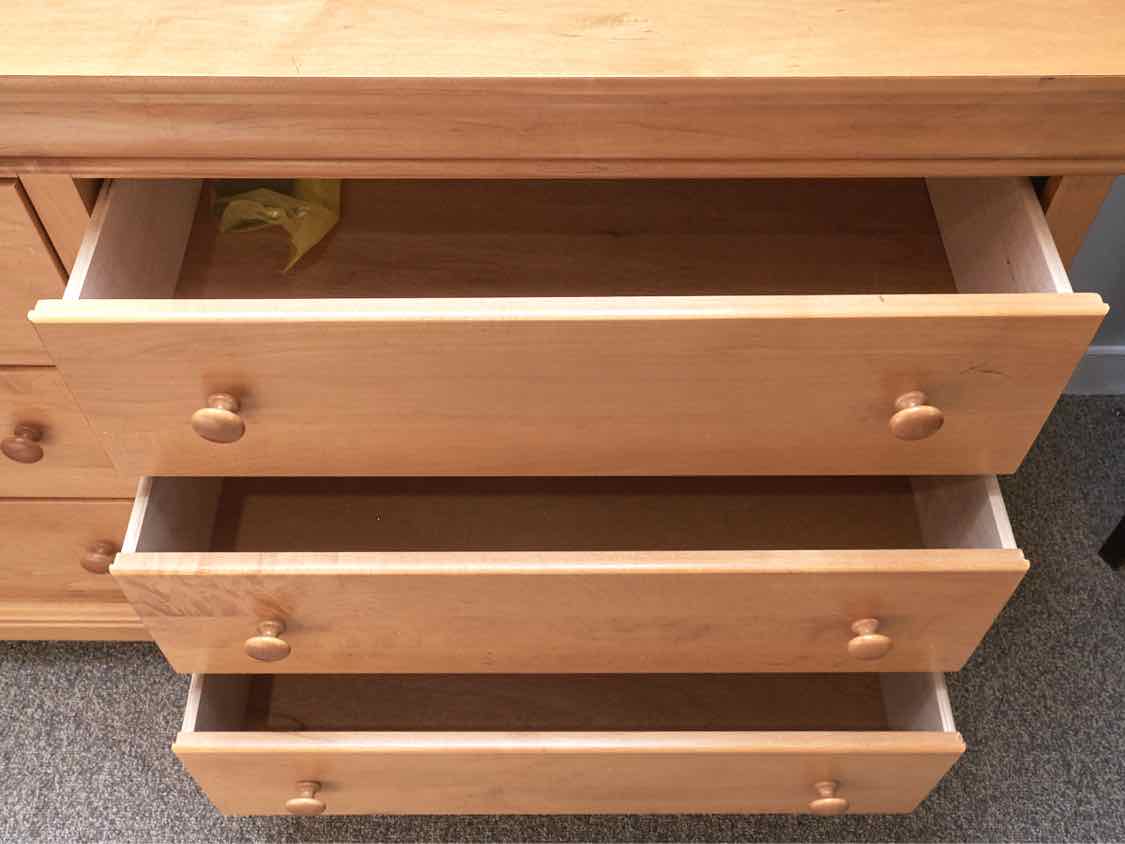 Stanley Young America Louis Philippe Style Light Cherry Dresser