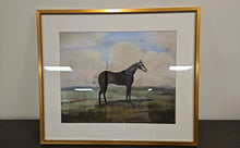 'Equestrian II A' Horse Illustration with Landscape