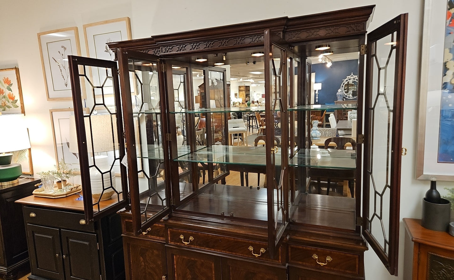 Stickley Flame Mahogany China Cabinet