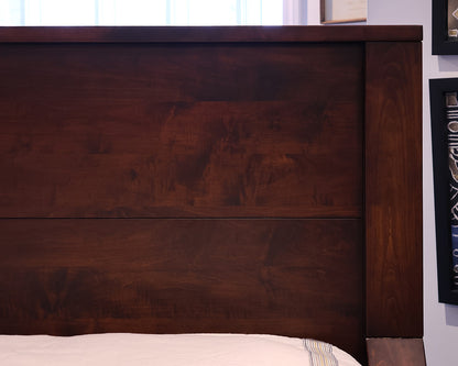 Yutsy Woodworking Coronado Collection Queen Bed in Dark Finish