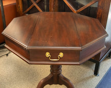 Henkel Harris Octagonal Side Table on Pedestal Base
