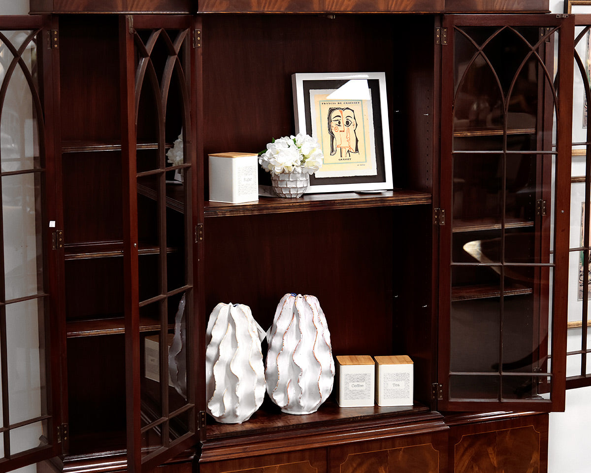 Mahogany Breakfront Cabinet