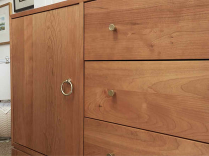 Gat Creek "Tomlin" Cherry 3 Drawer & 2 Door Console