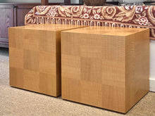 Pair of Contemporary Wood Finish Cocktail Tables