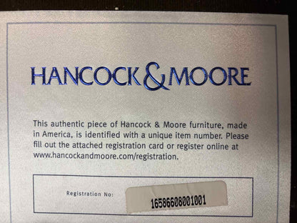 Hancock and Moore 3-Seat Leather Sofa in Putty