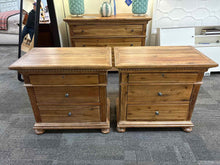 RH Pair of 'St. James' Nightstands in Antiqued Natural Finish