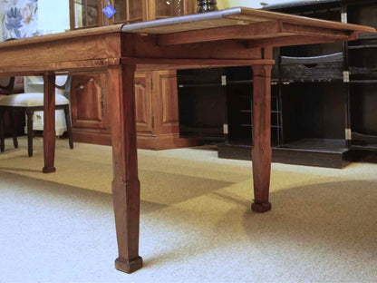 Cherry With Bread Board Ends Includes( 2) 17" Leaves Dining Table