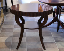 Knife Edge Mahogany Pie Table