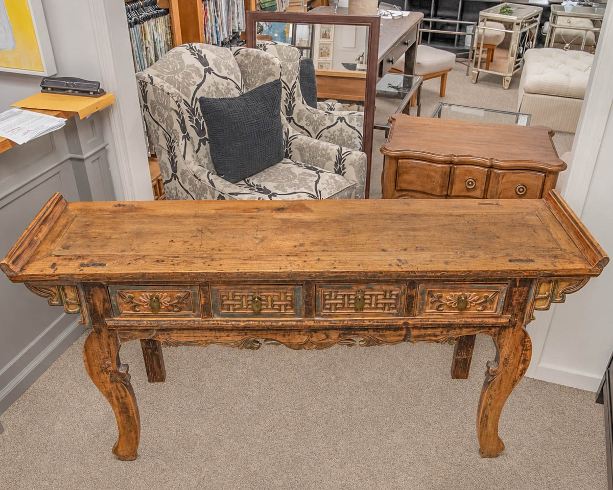 Mohr & McPherson Asian Altar Table with Four Drawers