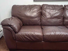 Italsofa Brown Bonded  Leather Sofa