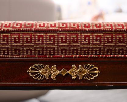 Kindel Neo-classical Mahogany Bench