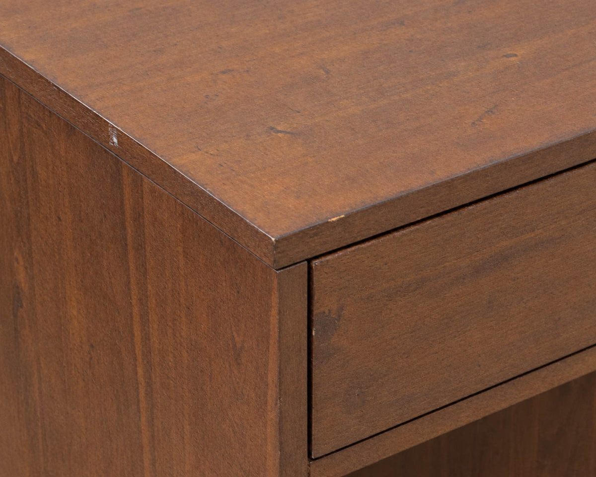 Crate & Barrel Hayden" Left" Pair Of  One Drawer Nightstands In Cocoa Finish