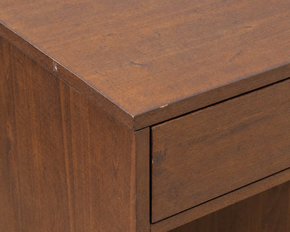 Crate & Barrel Hayden" Left" Pair Of  One Drawer Nightstands In Cocoa Finish