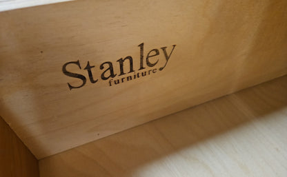 Stanley Cherry 2-Drawer Armoire w/ Mirrored Front