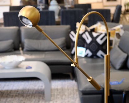 RH "Orbiter" Brass Floor Lamp