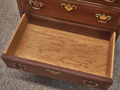 White Fine Furniture Inlaid Mahogany Nightstand