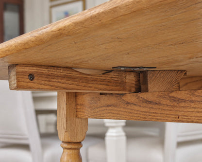 Athol Furniture Oak Drop Leaf Table and Chairs Set