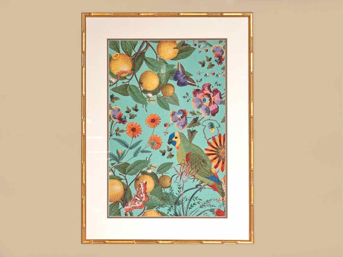 'Floral Fruit Garden' Framed Print 2/2