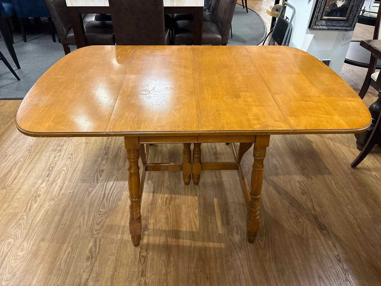 Walter of Wabash Colonial Maple Drop Leaf Dining Table