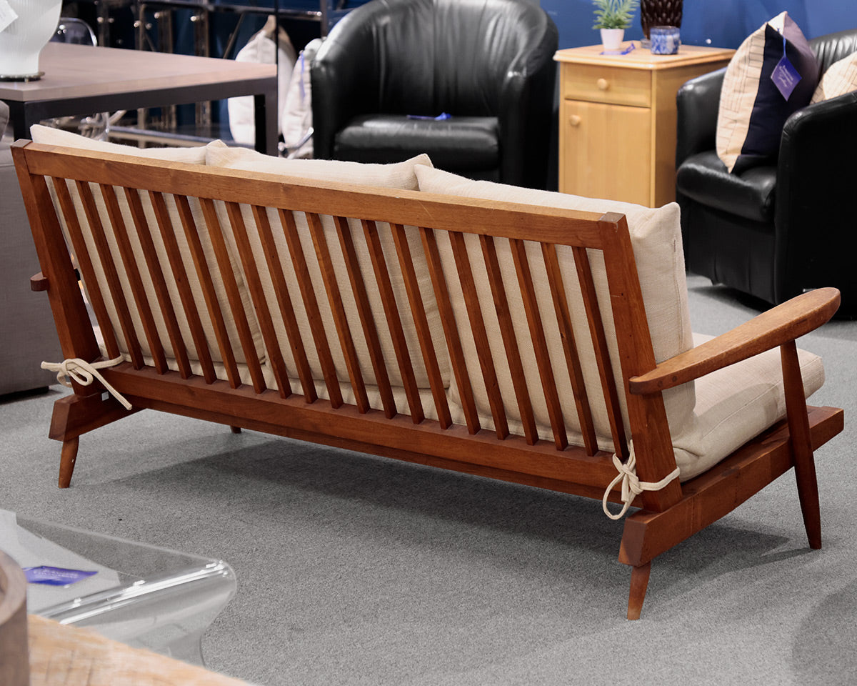 George Nakashima Built Black Walnut Settee