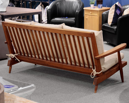 George Nakashima Built Black Walnut Settee