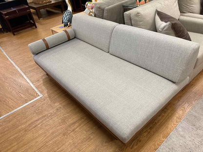 Bench Seat Daybed with Black Metal Frame