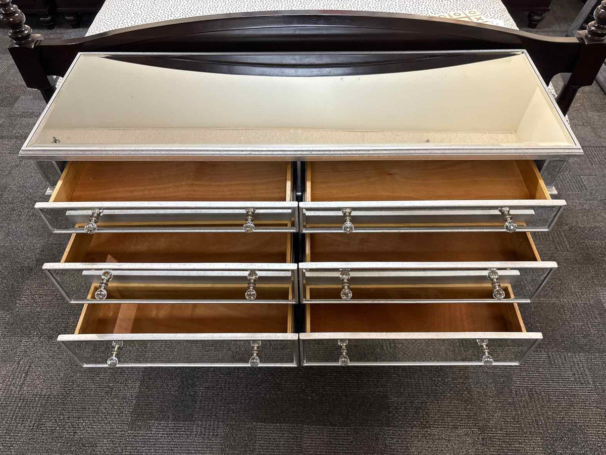 Mirrored 6-Drawer Dresser