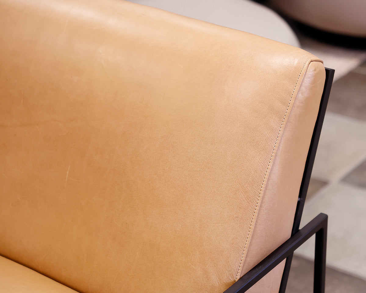 Pair of Leather Maiden Home Chairs