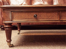 Ralph Lauren Mahogany Cocktail Table with Brass Casters