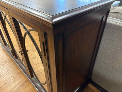 Ethan Allen 4-Door Espresso Console