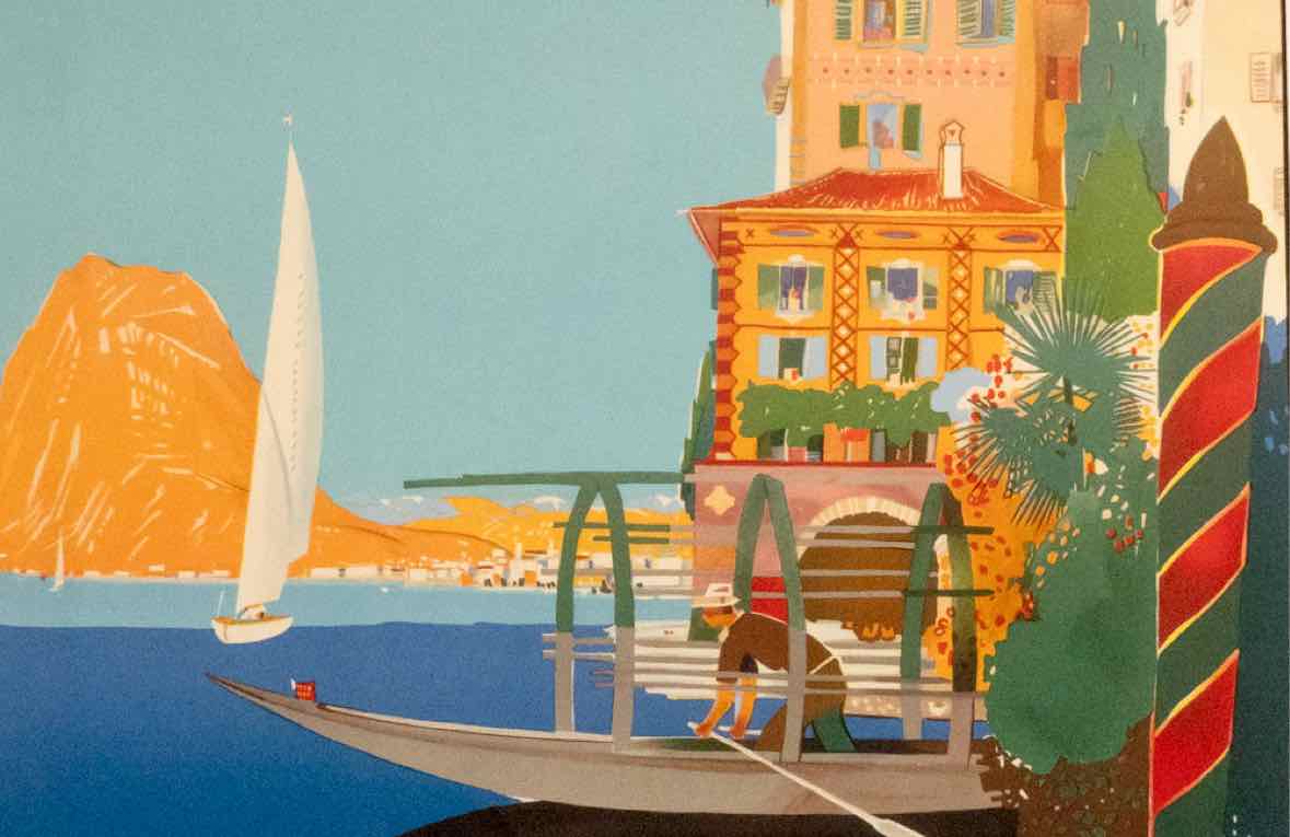 Southern Switzerland Travel Poster Print