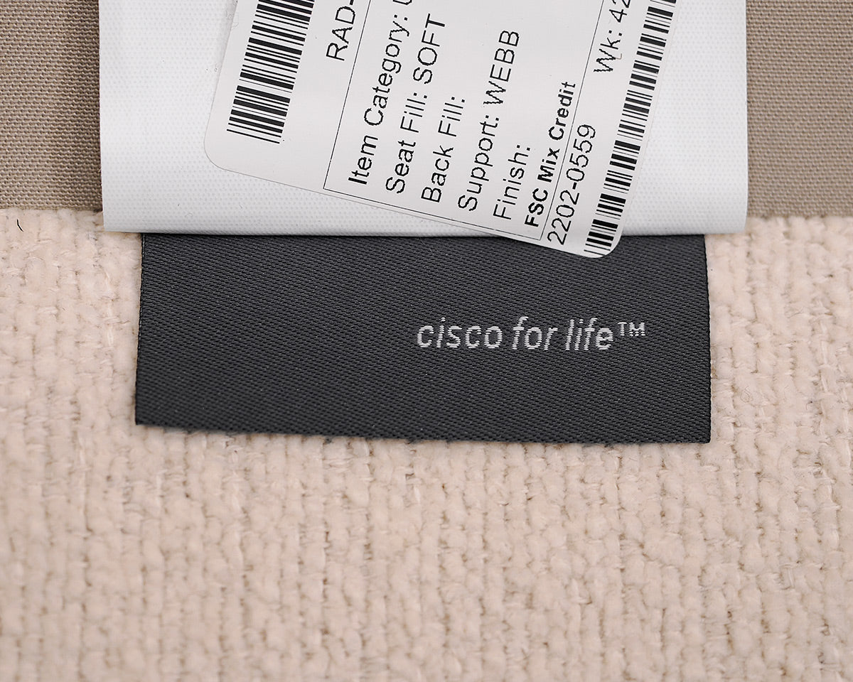 Cisco Boucle Square Ottoman