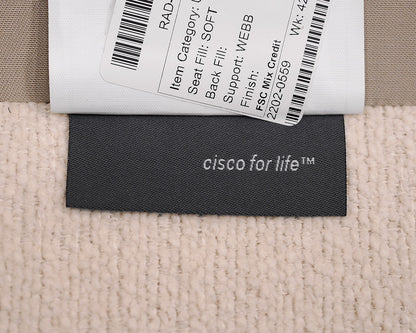 Cisco Boucle Square Ottoman