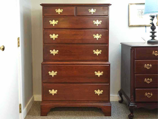 Hitchcock Solid Cherry Chest on Chest