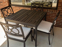 Ethan Allen 'Nod Hill' Black Aluminum Outdoor Dining Set