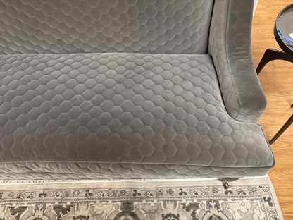 Highback Bench Seat Sofa in Grey