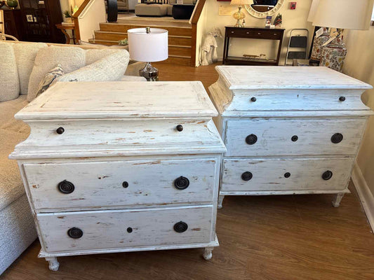 The London Factory Pair of Neo-Classical Gustavian Chests