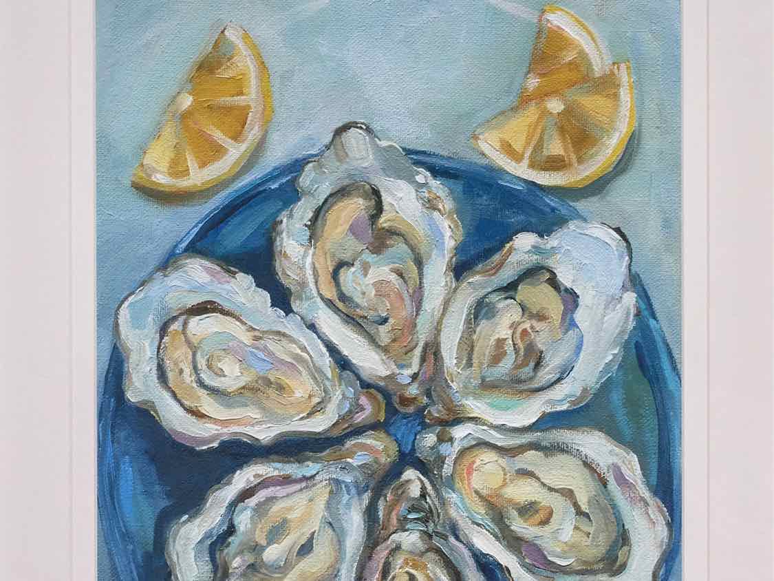 Oysters Still Life Art Print
