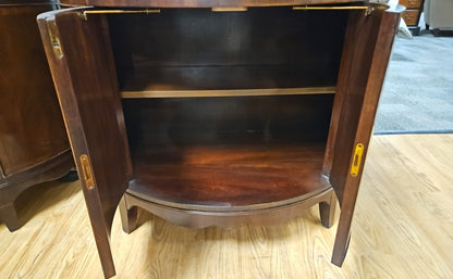 Drexel Inlaid Demilune w/ Key