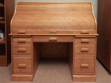 Winners Only Oak Roll Top Desk with File Drawer (includes 4 keys)