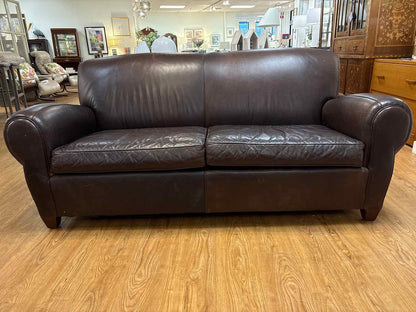 Pottery Barn 'Manhattan' Leather Sofa