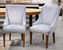Pair of Charles Stewart Upholstered Dining Chairs