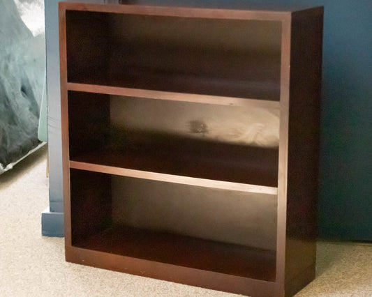 MCM Mahogany Finish 2 Shelf Bookcase