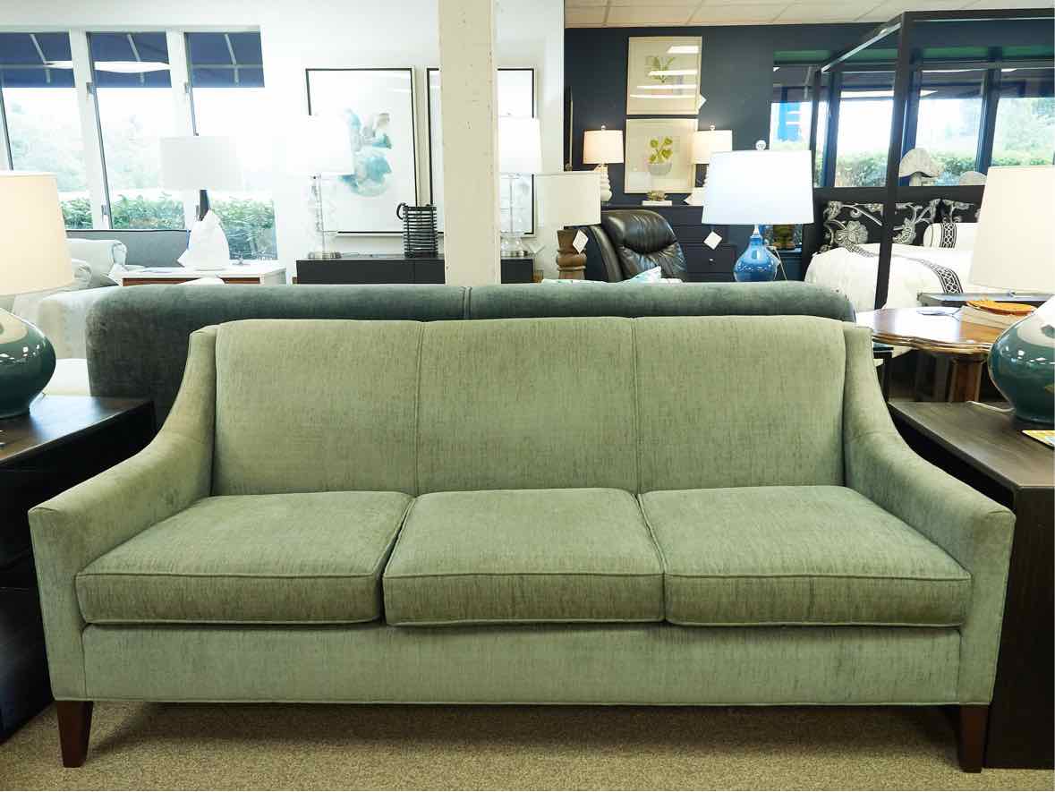 MG+BW 'Cara' Tight Back Sofa  in Grass Cloth Balasm Upholstery