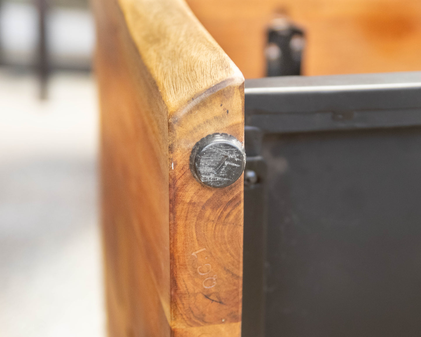 Crate & Barrel Yukon Entryway Bench in Warm Live-Edge Acacia