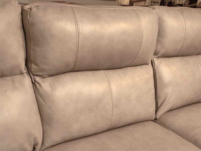 La-Z-Boy 3 Cushion Sofa Taupe  Leather