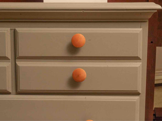 Jamestown Sterling Solid Cherry 7 Drawer Dresser in Eucalyptus Green Finish