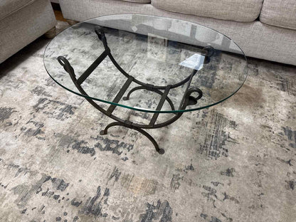 Crate & Barrel Iron Cocktail Tables