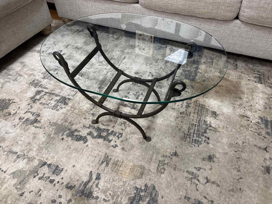 Crate & Barrel Iron Cocktail Tables